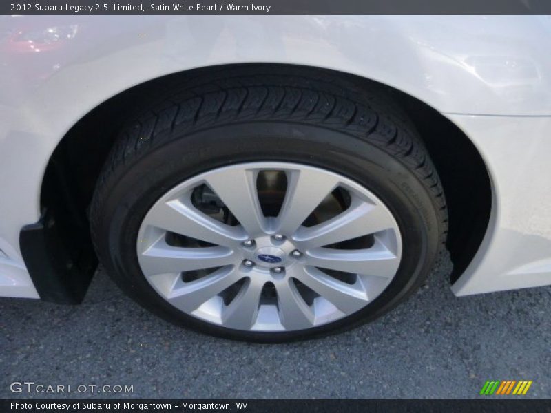 Satin White Pearl / Warm Ivory 2012 Subaru Legacy 2.5i Limited