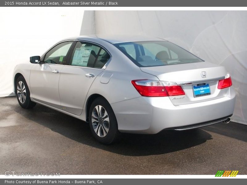 Alabaster Silver Metallic / Black 2015 Honda Accord LX Sedan