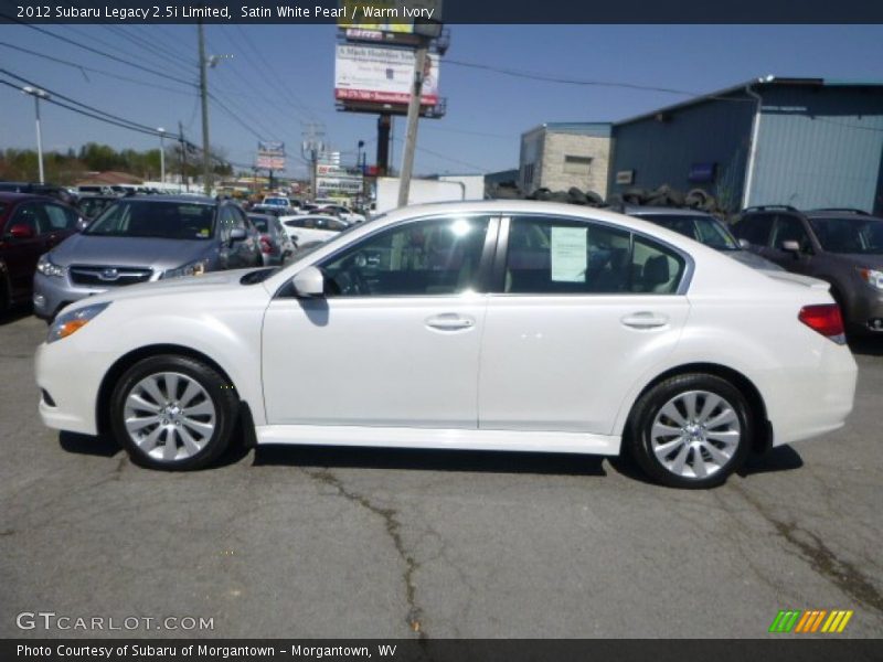 Satin White Pearl / Warm Ivory 2012 Subaru Legacy 2.5i Limited