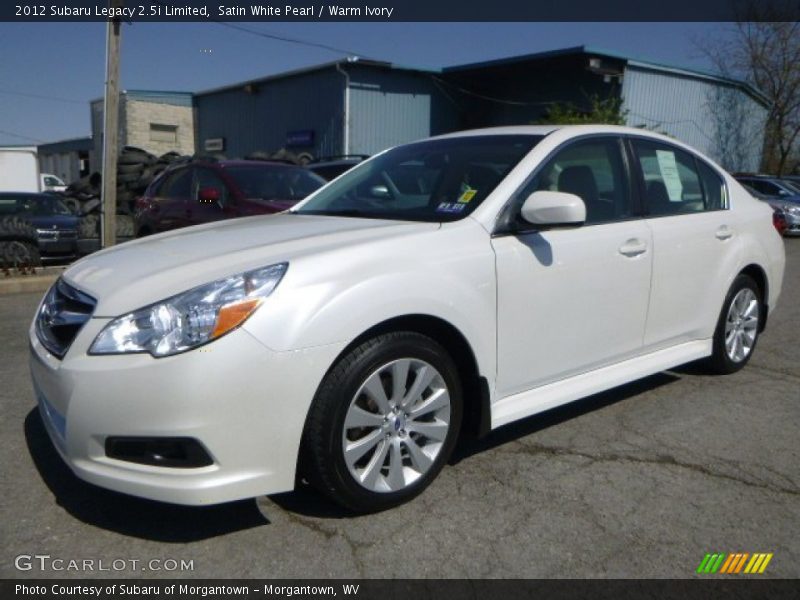 Satin White Pearl / Warm Ivory 2012 Subaru Legacy 2.5i Limited