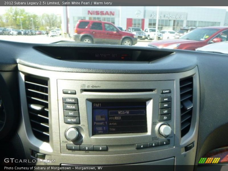 Satin White Pearl / Warm Ivory 2012 Subaru Legacy 2.5i Limited