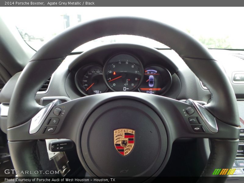 Agate Grey Metallic / Black 2014 Porsche Boxster