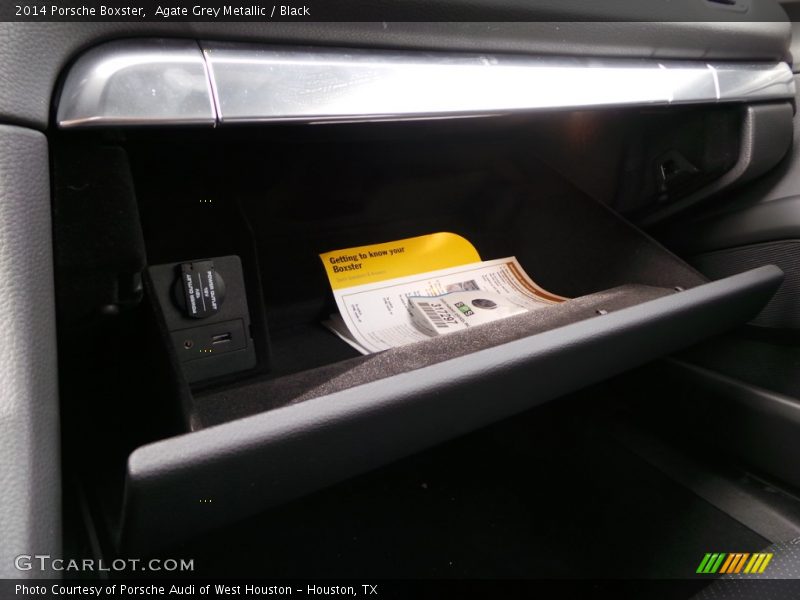 Agate Grey Metallic / Black 2014 Porsche Boxster