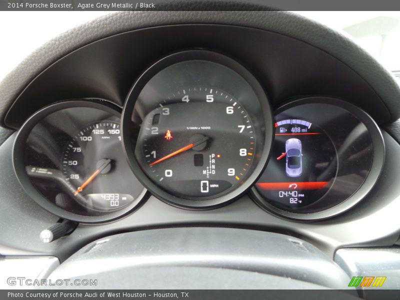 Agate Grey Metallic / Black 2014 Porsche Boxster