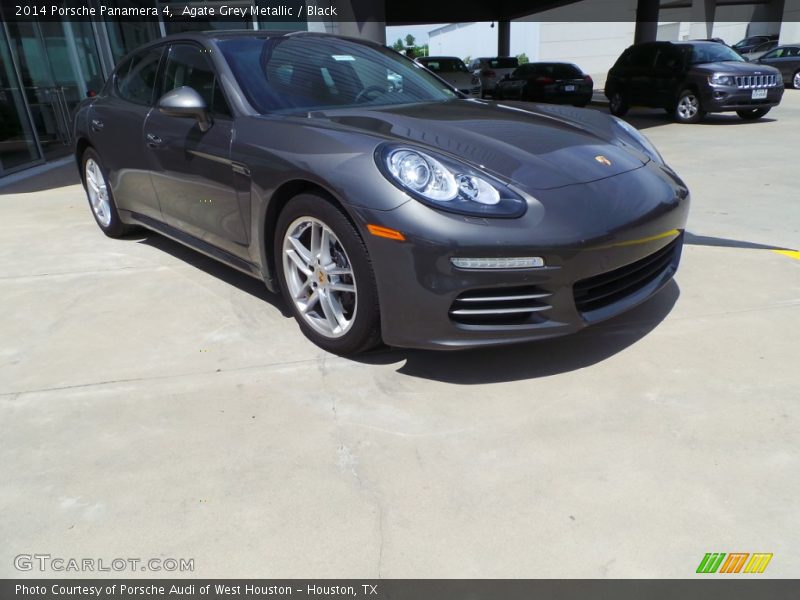 Agate Grey Metallic / Black 2014 Porsche Panamera 4