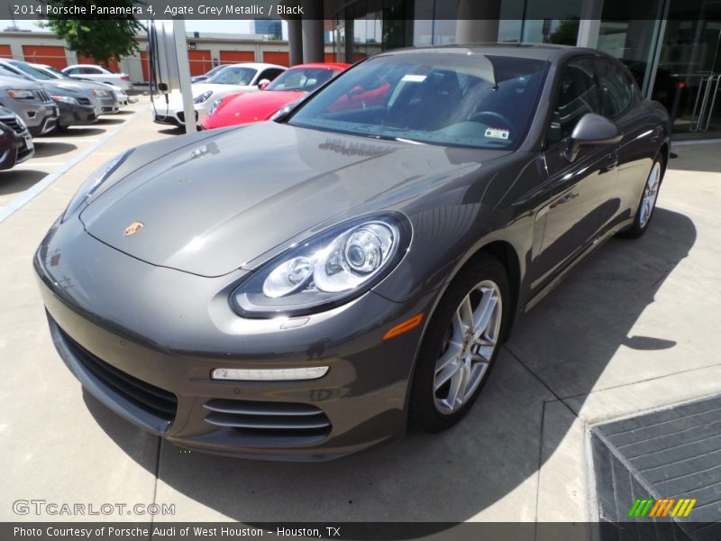 Agate Grey Metallic / Black 2014 Porsche Panamera 4