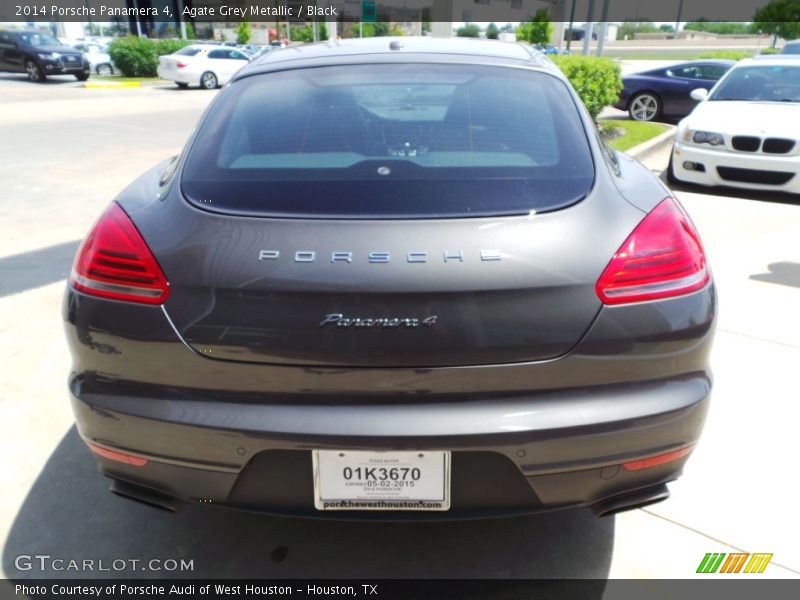 Agate Grey Metallic / Black 2014 Porsche Panamera 4