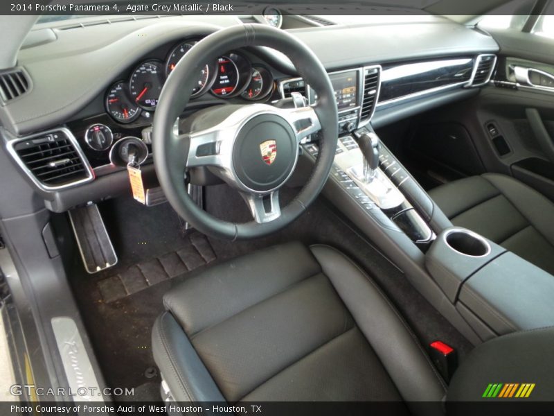 Agate Grey Metallic / Black 2014 Porsche Panamera 4