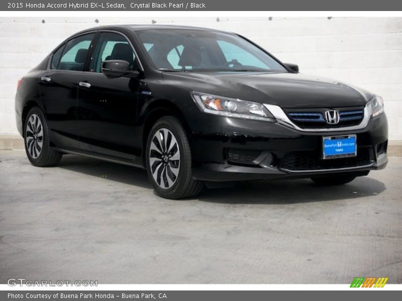 Crystal Black Pearl / Black 2015 Honda Accord Hybrid EX-L Sedan