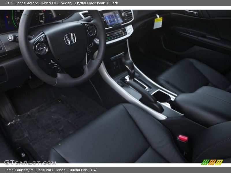 Crystal Black Pearl / Black 2015 Honda Accord Hybrid EX-L Sedan