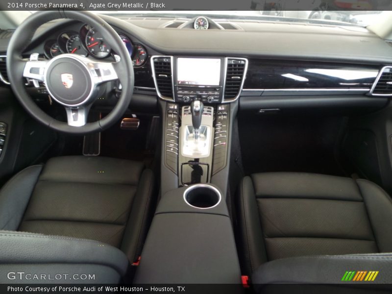 Agate Grey Metallic / Black 2014 Porsche Panamera 4
