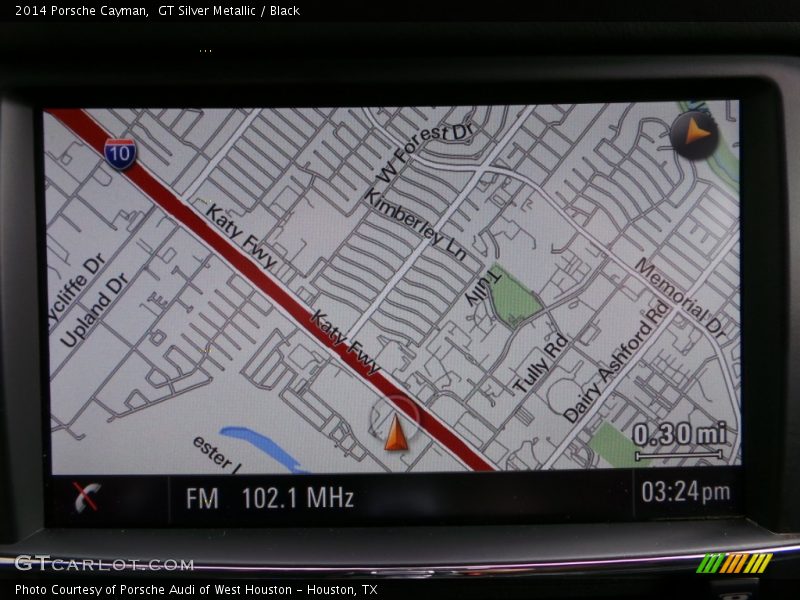 Navigation of 2014 Cayman 