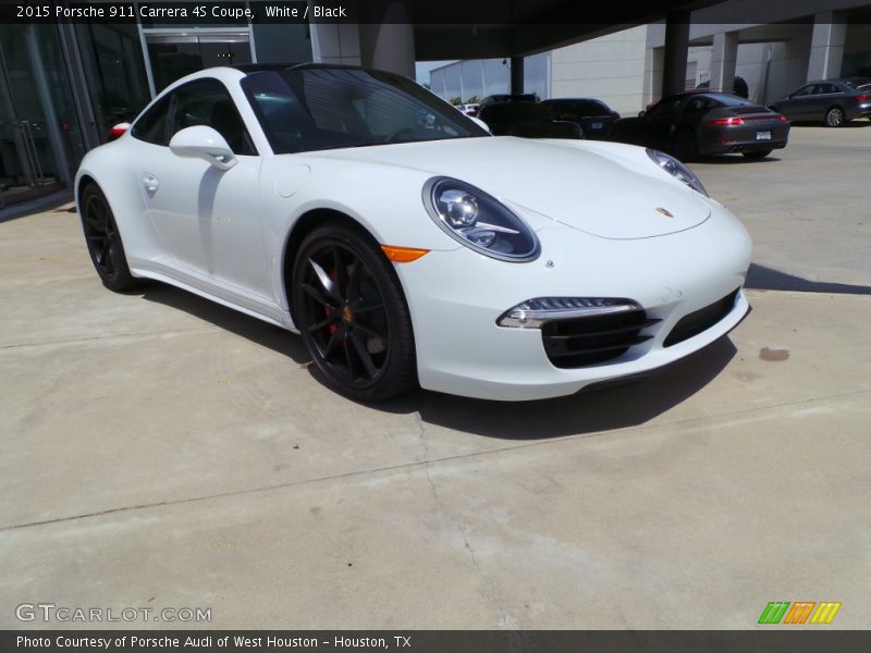 White / Black 2015 Porsche 911 Carrera 4S Coupe