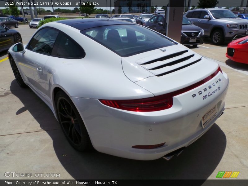 White / Black 2015 Porsche 911 Carrera 4S Coupe