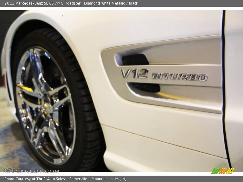 Diamond White Metallic / Black 2011 Mercedes-Benz SL 65 AMG Roadster