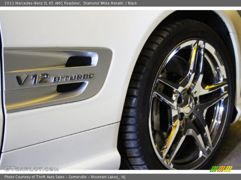 Diamond White Metallic / Black 2011 Mercedes-Benz SL 65 AMG Roadster