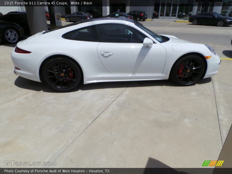 White / Black 2015 Porsche 911 Carrera 4S Coupe