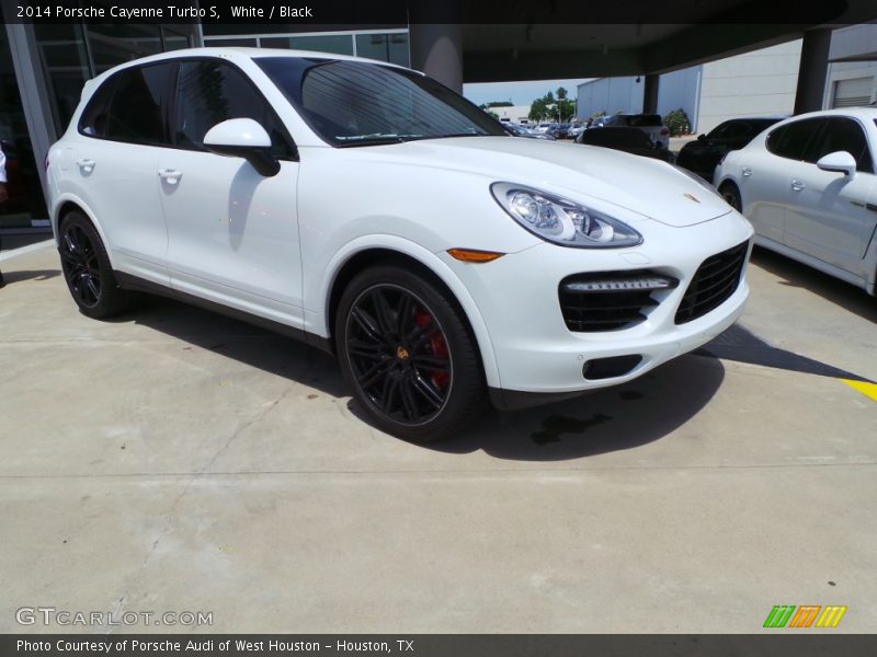 White / Black 2014 Porsche Cayenne Turbo S