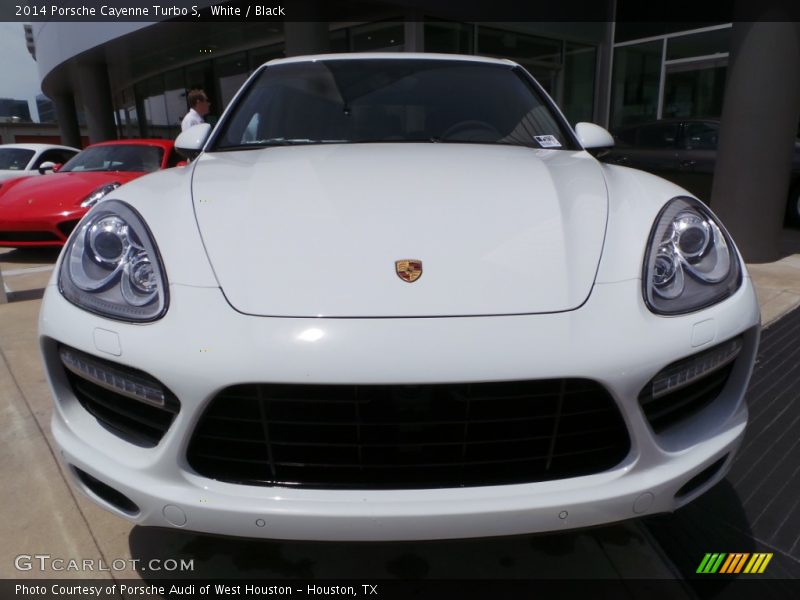 White / Black 2014 Porsche Cayenne Turbo S