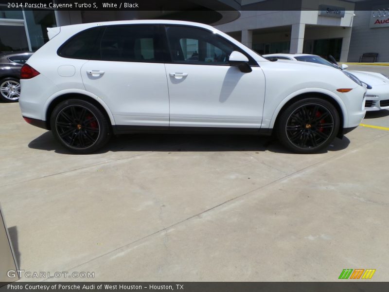 White / Black 2014 Porsche Cayenne Turbo S