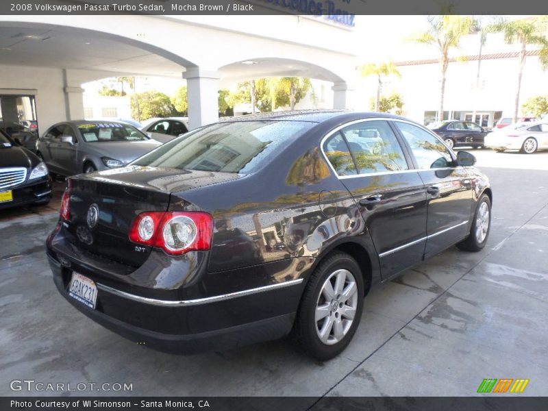Mocha Brown / Black 2008 Volkswagen Passat Turbo Sedan