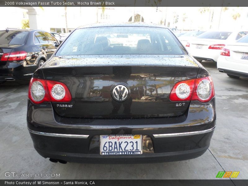 Mocha Brown / Black 2008 Volkswagen Passat Turbo Sedan