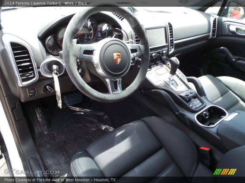 White / Black 2014 Porsche Cayenne Turbo S