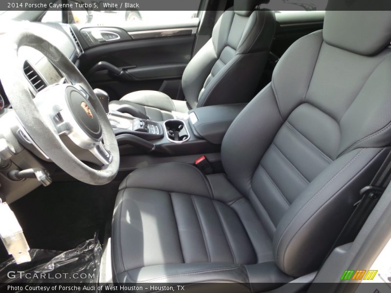 White / Black 2014 Porsche Cayenne Turbo S