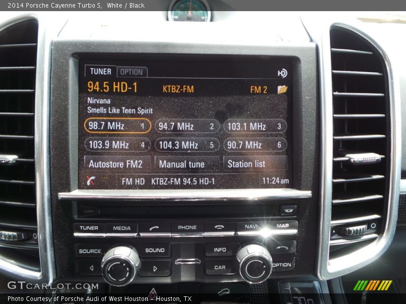 White / Black 2014 Porsche Cayenne Turbo S