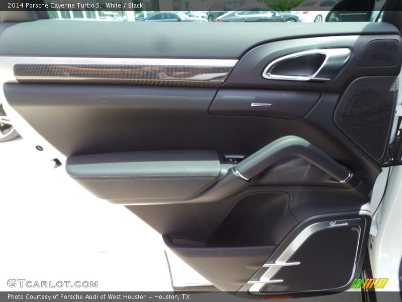 White / Black 2014 Porsche Cayenne Turbo S