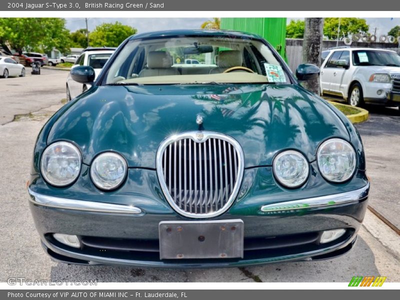 British Racing Green / Sand 2004 Jaguar S-Type 3.0