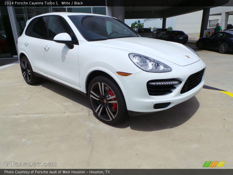 White / Black 2014 Porsche Cayenne Turbo S