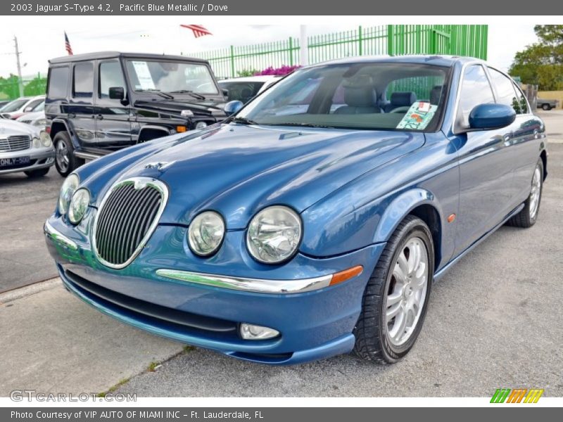 Pacific Blue Metallic / Dove 2003 Jaguar S-Type 4.2