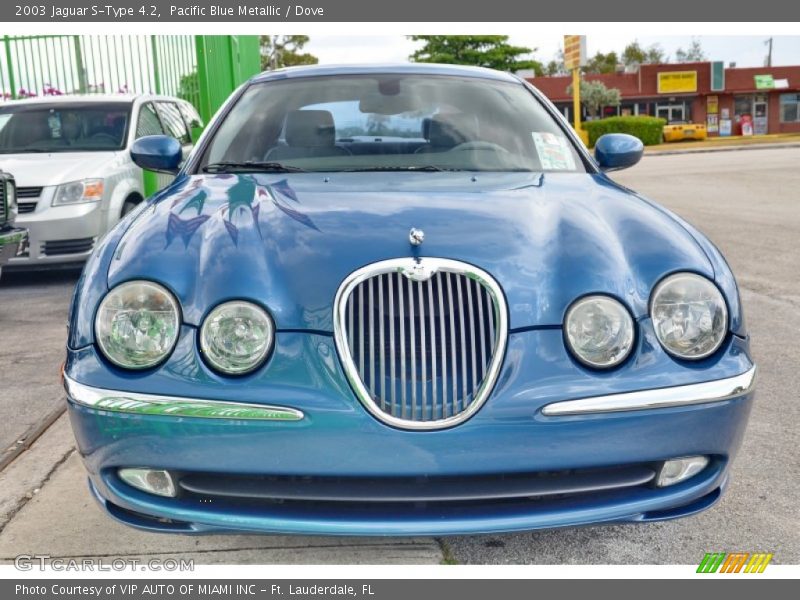Pacific Blue Metallic / Dove 2003 Jaguar S-Type 4.2