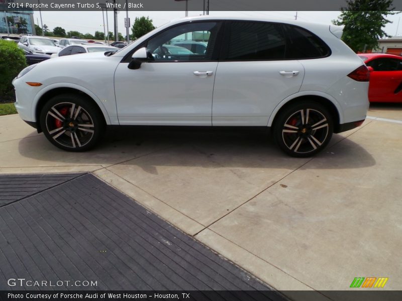 White / Black 2014 Porsche Cayenne Turbo S