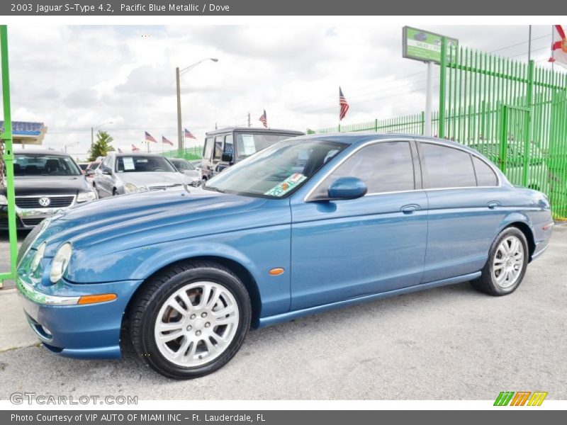 Pacific Blue Metallic / Dove 2003 Jaguar S-Type 4.2