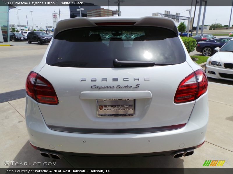 White / Black 2014 Porsche Cayenne Turbo S