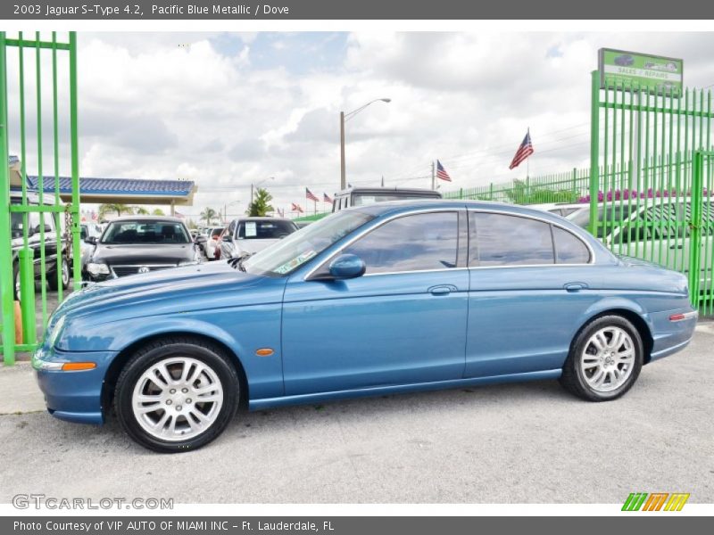 Pacific Blue Metallic / Dove 2003 Jaguar S-Type 4.2
