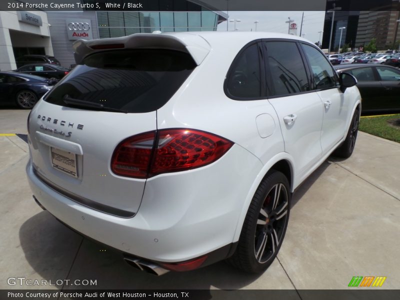 White / Black 2014 Porsche Cayenne Turbo S