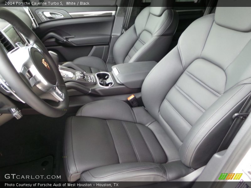 White / Black 2014 Porsche Cayenne Turbo S