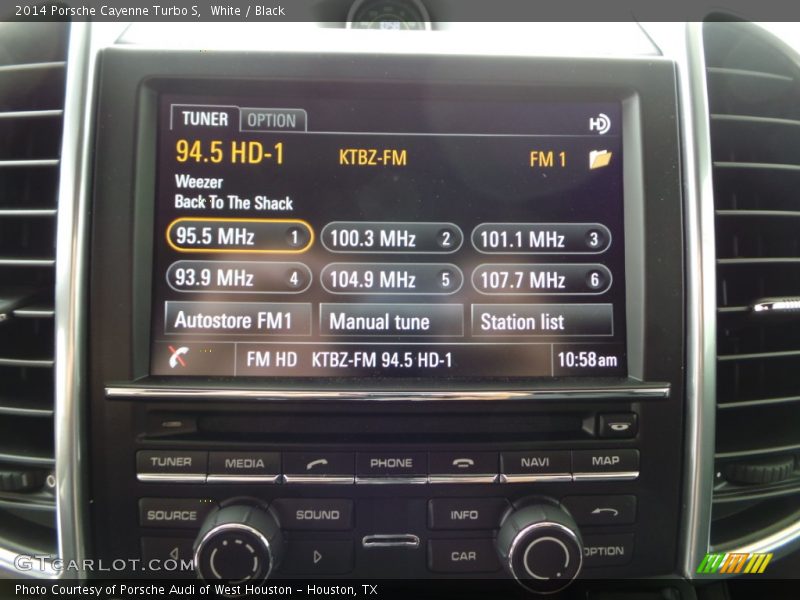 White / Black 2014 Porsche Cayenne Turbo S