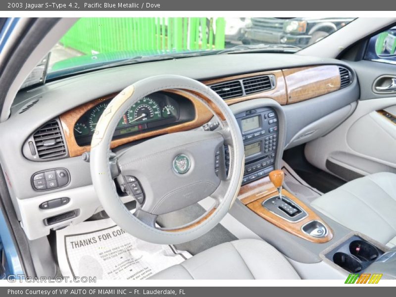 Pacific Blue Metallic / Dove 2003 Jaguar S-Type 4.2