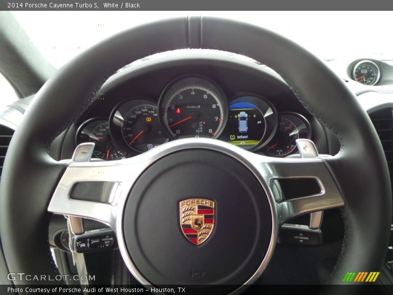White / Black 2014 Porsche Cayenne Turbo S
