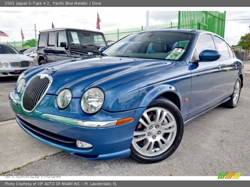 Pacific Blue Metallic / Dove 2003 Jaguar S-Type 4.2