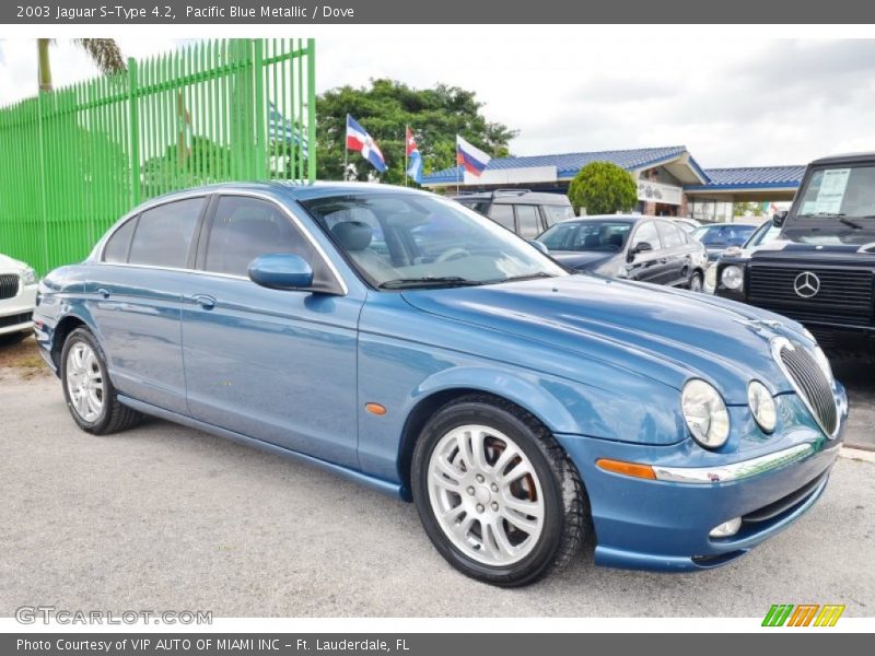 Pacific Blue Metallic / Dove 2003 Jaguar S-Type 4.2