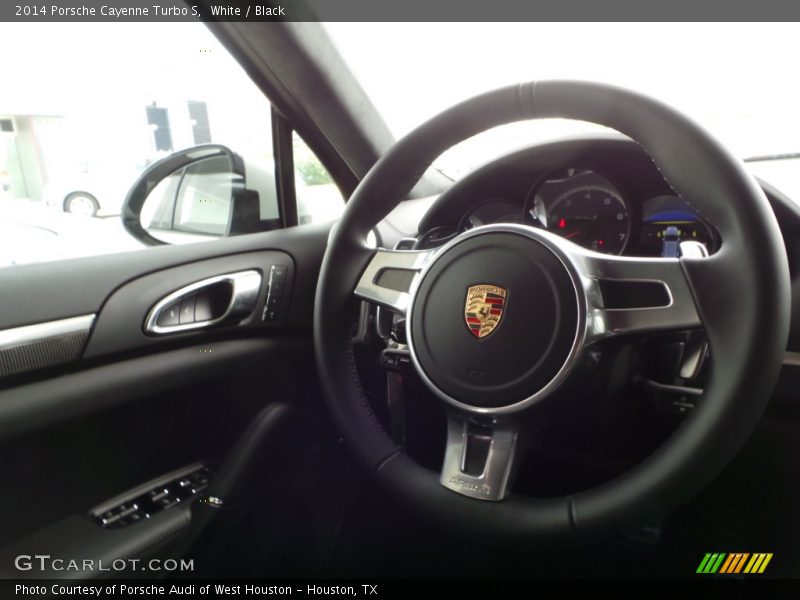 White / Black 2014 Porsche Cayenne Turbo S