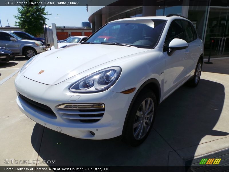 White / Black 2014 Porsche Cayenne Diesel