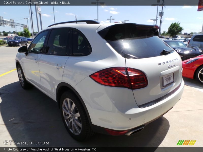 White / Black 2014 Porsche Cayenne Diesel