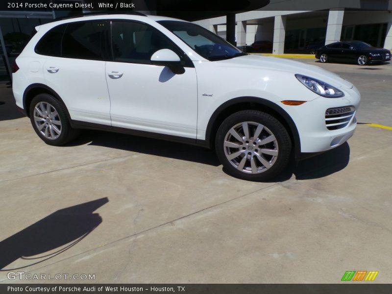 White / Black 2014 Porsche Cayenne Diesel