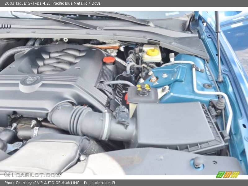 Pacific Blue Metallic / Dove 2003 Jaguar S-Type 4.2